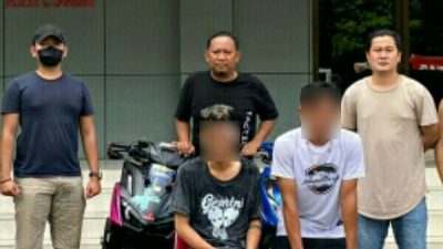 Resmob Polda Sulut Tangkap Dua Pelaku Curanmor di Winangun