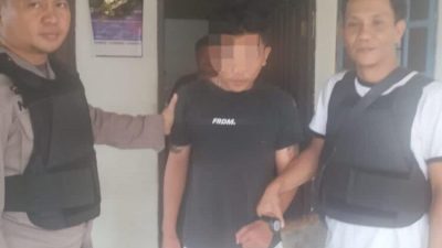 Pelaku Penganiayaan Dengan Senjata Tajam di Kelurahan Mahakeret Timur Dibekuk