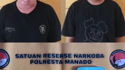 Dua Warga Kema Diringkus Gara-gara Kedapatan Bawa Narkotika Jenis Sabu