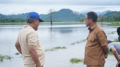Bupati Pantau Wilayah Terdampak Banjir di Bolmut
