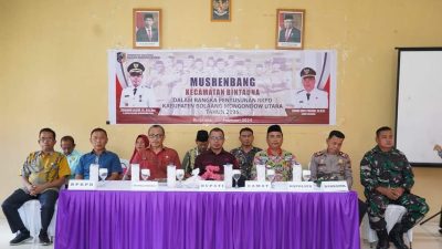 Pemkab Gali Aspirasi Masyarakat Bintauna, Lewat Musrenbang Tingkat Kecamatan
