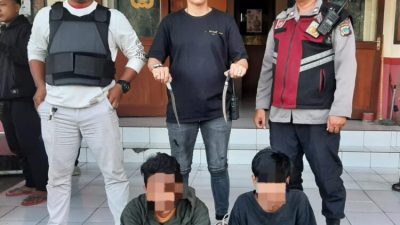 Lakukan Penikaman Brutal di Keluruhan Banjer, Dua ABG Diringkus Tim Polsek Tikala