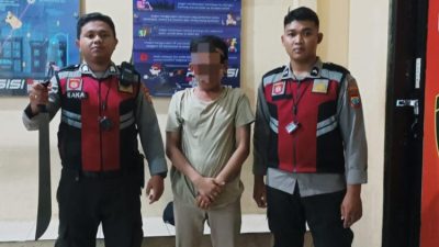 Rayon Polresta Manado Berhasil Amankan Pembawa Sajam Tanpa Izin di Kompleks Parkiran Jarod