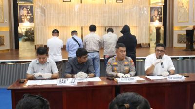 Polda Sulut Limpahkan Lima Tersangka dan Barang Bukti Kasus Money Politik