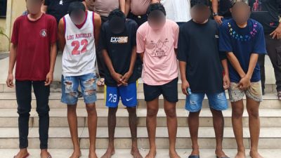 Polsek Maesa Amankan Enam Terduga Penganiayaan Menggunakan Sajam di Kampung Unyil