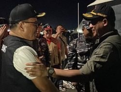 Pantau Erupsi Gunung Ruang, Walikota Bitung Sambut Kedatangan Kepala BNPB