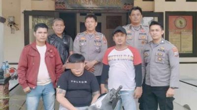 Gasak Motor di Kelurahan Malalayang, Pria Bertato Dibekuk Opsnal Malalayang