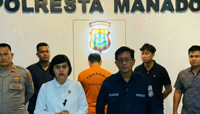 Polresta Manado Amankan Pelaku Pembunuhan  di Wilayah Wanea