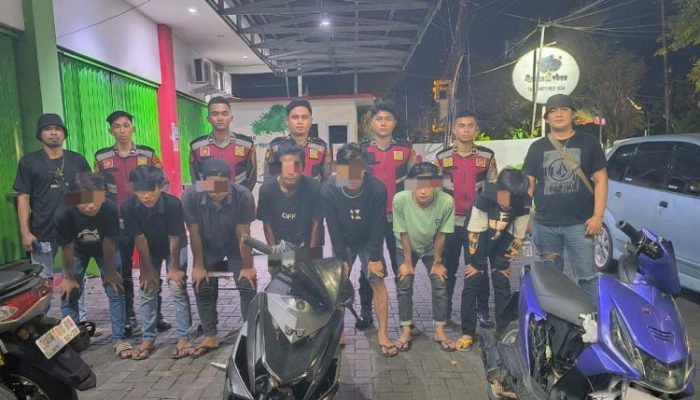 Samapta Polresta Manado Bungkus 7 Pelaku Curanmor di Terowongan Jalan Ring Road