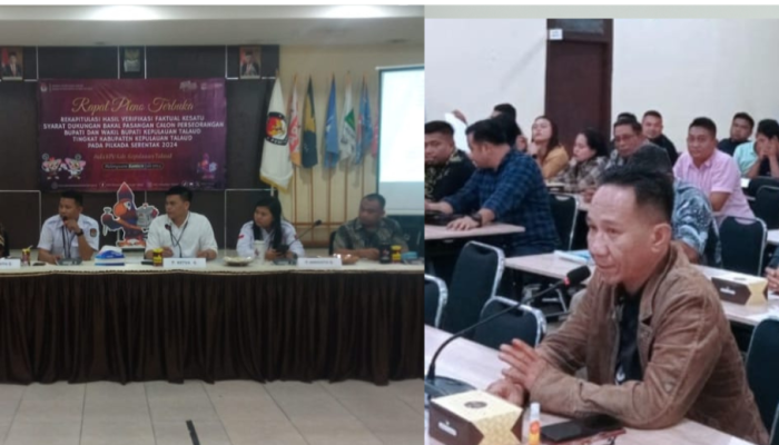 KPU Talaud Nyatakan Bapaslon JA-JP Belum Penuhi Syarat Dukungan,  Pangalila: Kami Siap Lakukan Perbaikan