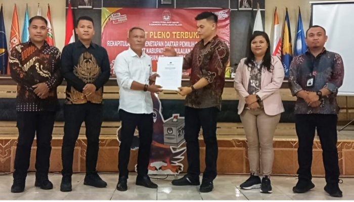 KPU Tetapkan 73.729 DPS di Pilkada Talaud 2024