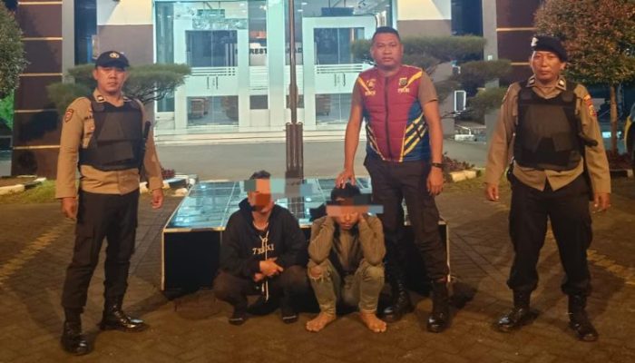 Dua Pelaku Pencurian Tiang PT Telkom di Desa Talawaan Bantik, Berhasil di ‘Bungkus’