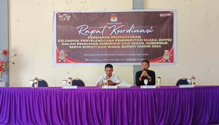 Persiapan Pembentukan KPPS Pilkada Bolmut 2024, KPU Matangkan Lewat Kegiatan Rakor