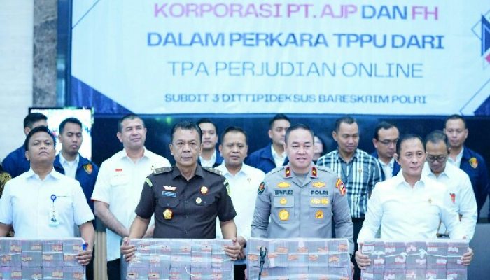 PT AJP dan FH Ditetapkan Sebagai Tersangka TPPU Judi Online, Polri Sita Uang 103,27 Miliar