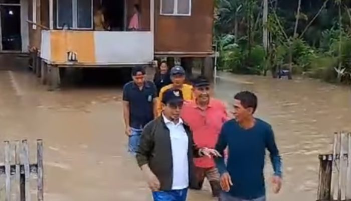 Sejumlah Wilayah Kecamatan Sangkub dan Bintauna Terendam Banjir, Bupati Bolmut Langsung Turun