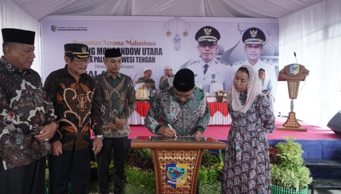 Diresmikan Bupati, Mahasiswa Asal Bolmut Yang Mengenyam Ilmu di Kota Palu, Bisa Nikmati Asrama Sendiri