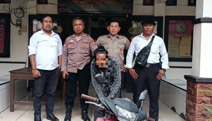 Gasak Motor di Kelurahan Malalayang Satu, Pria Asal Kelurahan Teling Atas di Borgol Polisi