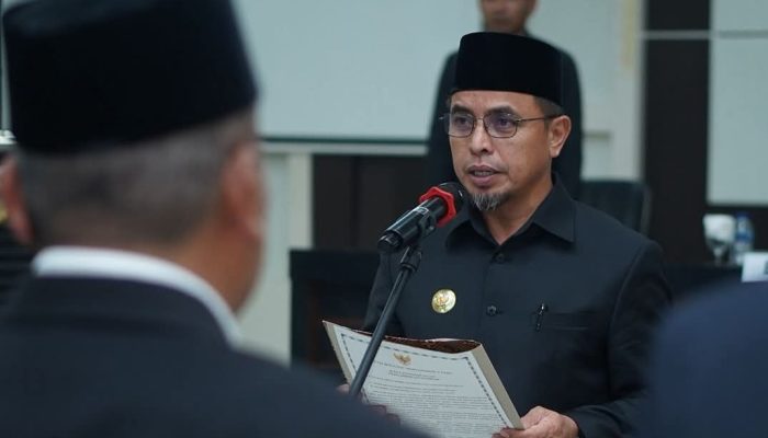 Perdana, SJL-MAP Lantik 6 Pejabat Eselon II di Lingkungan Pemkab Boltara