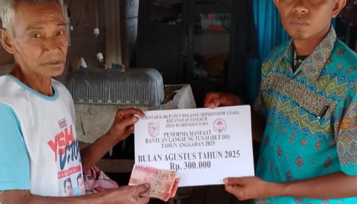Pemdes Busisingo Utara, Salurkan Program BLT Untuk Bulan Agustus 2025
