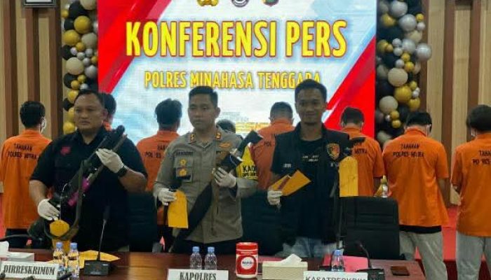 Petugas Berhasil Ungkap dan Tetapkan Tersangka Bentrok Warga di Bronjong Ratatotok Mitra