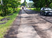 Pekerjaan Tambal Sulam Jalan Nasional Trans Sulawesi di Sulut Dibiarkan Menganga