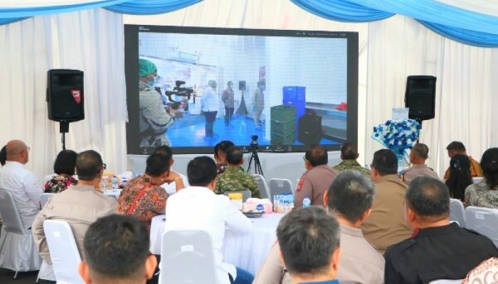 Vicon Launching Operasional SPPG Polri dan Gudang Ketahanan Pangan, Polda Sulut Dukung Program Asta Cita