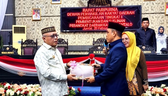 Perampingan 10 OPD Pemkab Gorontalo Mulai Dibahas DPRD
