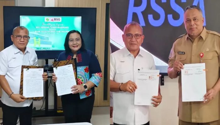 Bank SulutGo Teken PKS Pelayanan Kesehatan Bersama RS Hermina dan RSUD Saiful Anwar
