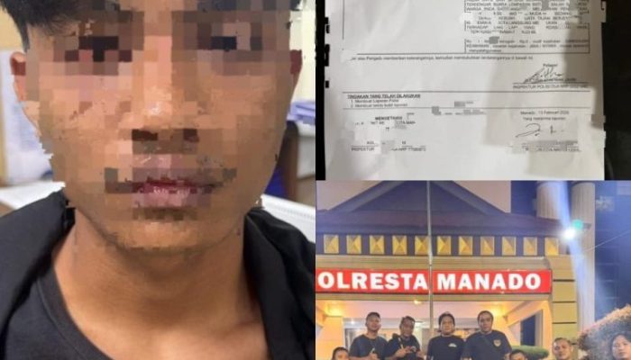 Bawa Badik, Pemuda Asal Ketang Baru Terima Hadiah Arisan Tim Resmob Polresta Manado