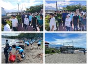 Bersama Dikda Sulut, Gubernur YSK Bersih-bersih Sampah Pantai Manado, Dukung Program ASRI