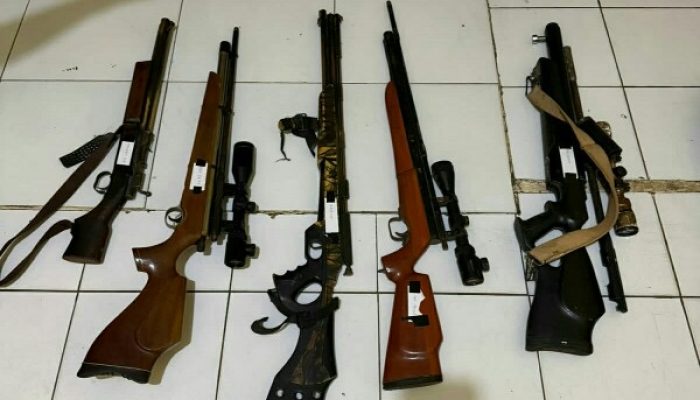 Perkelahian Antar Kampung di Dumoga, Polisi Amankan Terduga Perakit Senjata Angin Beserta 5 Unit BB
