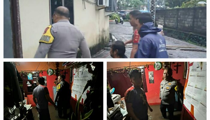 Sungai Sario Meluap, Polda Sulut Gerak Cepat Siagakan Personel Evakuasi Warga Terdampak Banjir
