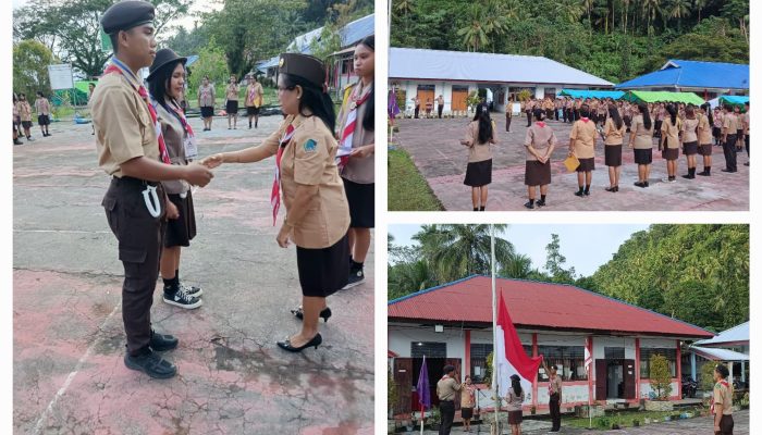 Latih Kemandirian dan Tanggung jawab, SMA Negeri 1 Tagulandang Laksanakan Perkemahan Pramuka