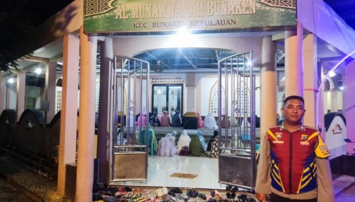 Patroli dan Pengamanan Ibadah Tarawih, di Intensifkan Polsek Bunaken, Situasi Aman dan Kondusif