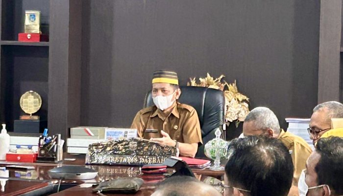 Sekda Bolmut Pimpin Rakor Penilaian Kinerja Daerah Dalam Pelaksanaan Program Strategis Nasional