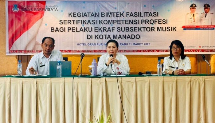 Bimtek Fasilitasi Sertifikasi Kompetensi Profesi Bagi Pelaku Ekraf Subsektor Musik di Kota Manado
