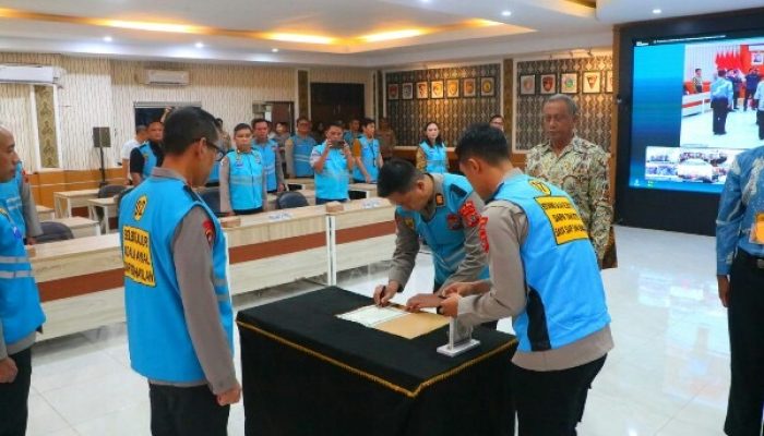 Wakapolda Sulut Pimpin Pengambilan Sumpah dan Penandatanganan Pakta Integritas Penerimaan Polri T.A. 2026