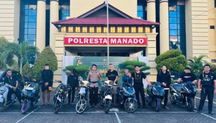 Polresta Manado Tertibkan Aksi Balap Liar di Wilayah Mapanget, Jaga Keamanan Dan Ketertiban masyarakat