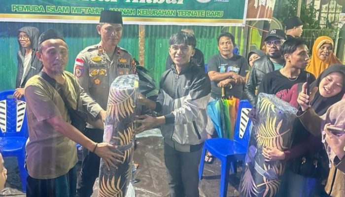 Polsek Singkil Kawal Kegiatan Sahur Akbar Pemuda Islam Miftahul Jannah