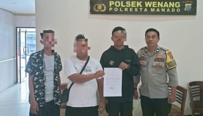 Polsek Wenang Selesaikan Aduan Kehilangan Handphone Melalui Mediasi, Kedua Pihak Sepakat Damai