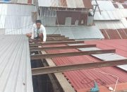 Perbaikan Atap Pasar Winenet, Bukti Komitmen Perumda Pasar Bitung Layani Pedagang