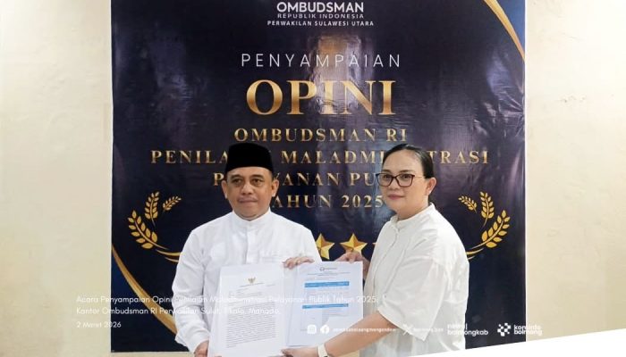 Raih Nilai Tertinggi se-Sulut, Bolmong Raih Opini Kualitas Tinggi Tanpa Maladministrasi dari Ombudsman RI