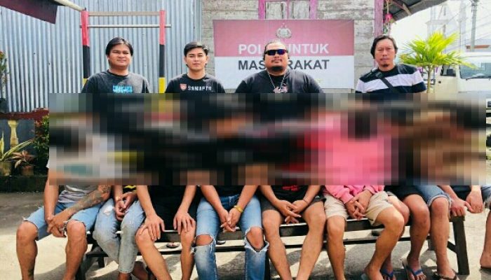 Main Hakim Sendiri, 8 Warga Karumenga Diringkus Resmob Polres Minahasa