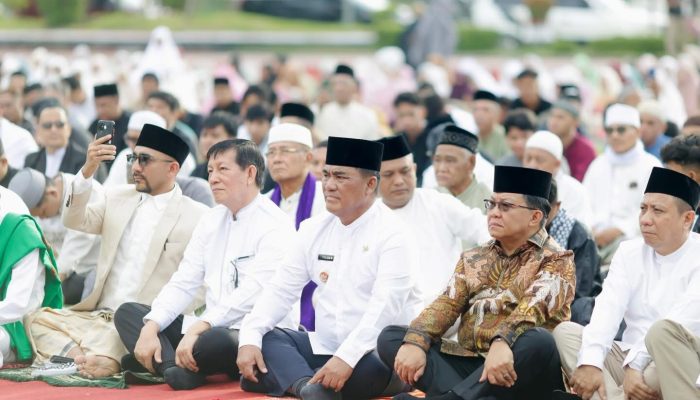 Pererat Tolenransi, Gubernur Sulut Hadir di Pelaksanaan Sholat Ied Idul Fitri 1447 H di Lapangan Sparta Tikala