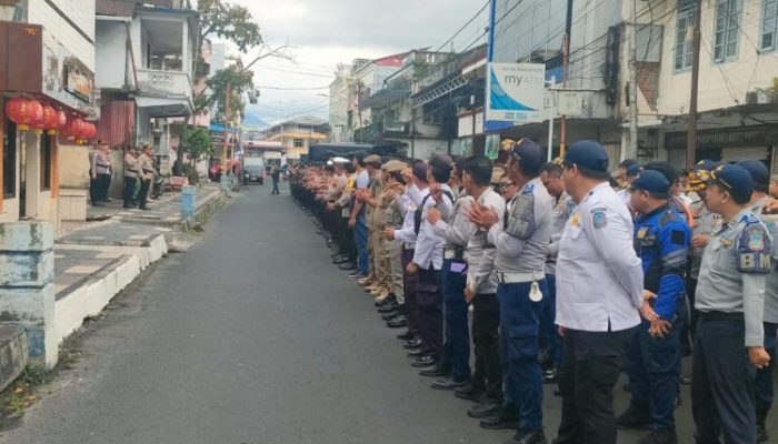 Pengamanan Prosesi Goan Siau Cap Go Meh Imlek 2577, Polresta Manado Gelar Apel Pasukan