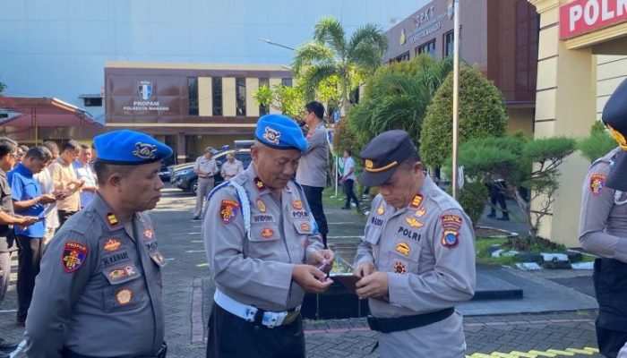 Bentuk Pengawasan Internal, Bid Propam Polda Sulut Gelar Gaktiblin di Polresta Manado