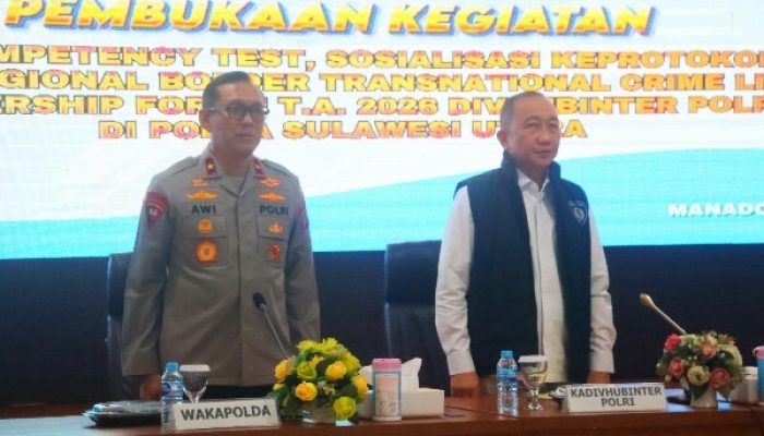 Perkuat Kapasitas Global,  Wakapolda Sulut Buka Forum Internasional dan Uji Kompetensi Bahasa Inggris