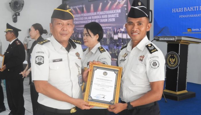 Pegawai Lapas Bitung Ukir Prestasi Nasional, Raih Penghargaan Petugas Berprestasi 2026