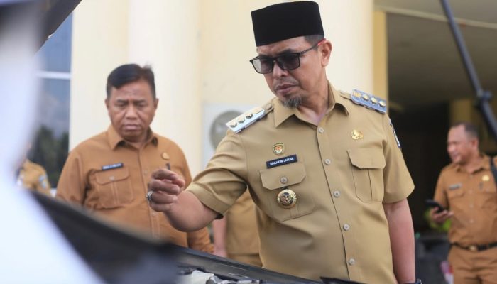 Pastikan Sesuai Peruntukan, Bupati Bolmut Sweeping Kendaraan Dinas OPD