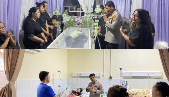 Sentuhan Kemanusiaan Irham Halid, Jenguk Korban Lakalantas di Boulevard Sindulang dan Wanea